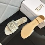 Christian Dior Toile De Jouy Dway Slides Light Grey - Shoes - Image 10