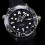 Omega Seamaster Diver 300M 44mm Black Ceramic On Rubber Strap Black Dial - Image 2