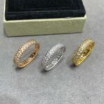 Van Cleef and Arpels Perlée diamonds ring 1 row - Image 8