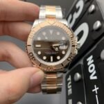 [Super Clone] Rolex Yacht Master 37 mm Oyster Everose Bezel Chocolate Dial 268621 - Image 2