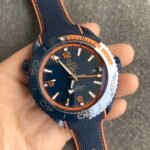 Omega Seamaster Planet Ocean 600M GMT Deep Blue 46mm Blue Ceramic On Rubber Strap Blue Dial - Image 3