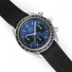 Omega Speedmaster Racing 40mm Steel On Rubber Strap Blue Dial - Image 3