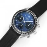Omega Speedmaster Racing 40mm Steel On Rubber Strap Blue Dial - Image 4