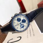 Omega Speedmaster Silver Snoopy Award 50th Anniversary 42mm Steel On Nylon Strap Silver Dial - Image 4