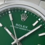 [Super Clone] Rolex Oyster Perpetual 41 mm Oyster Trapeze Bezel Green Dial 134300 - Image 5