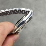 [Super Clone] Rolex Daydate 36 mm President Fluted Bezel Silver Dial 128239 - Image 6