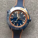 Omega Seamaster Planet Ocean 600M GMT Deep Blue 46mm Blue Ceramic On Rubber Strap Blue Dial - Image 4