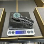 Rolex Daydate 36 mm President Fluted Bezel Ice blue Dial 128236 - Image 8