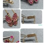 Van Cleef and Arpels Two Butterfly pendant - Image 3