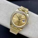 Rolex Daydate 40 mm President Brilliant diamond set Bezel Champagne colour Dial 228348RBR - Image 4