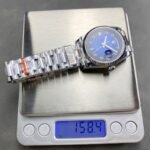 [Super Clone] Rolex Daydate 36 mm President Fluted Bezel Blue ombre Dial 128239 - Image 9