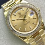 Rolex Daydate 40 mm President Brilliant diamond set Bezel Champagne colour Dial 228348RBR - Image 6