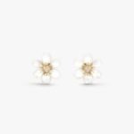 Van Cleef and Arpels Rose de Noël earrings mini model