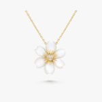 Van Cleef and Arpels Rose de Noël pendant mini model