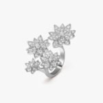 Van Cleef and Arpels Lotus Between the Finger ring 4 flowers