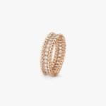Van Cleef and Arpels Perlée diamonds ring 1 row