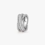 Van Cleef and Arpels Perlée diamonds duo ring
