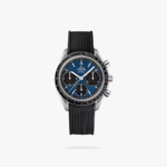 Omega Speedmaster Racing 40mm Steel On Rubber Strap Blue Dial