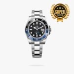 [Super Clone] Rolex GMT Master II 40 mm Oyster Blue and black Bezel Black Dial 126710BLNR