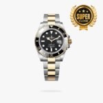 [Super Clone] Rolex Submariner Date 41 mm Oyster Black ceramic Bezel Bright black Dial 126613LN