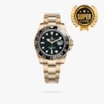 [Super Clone] Rolex GMT Master II 40 mm Oyster Black Bezel Bright black Dial