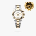 [Super Clone] Rolex Cosmograph Daytona 40 mm Oyster Yellow Bezel White golden counter rings Dial 126503