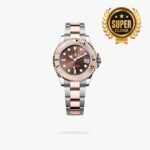[Super Clone] Rolex Yacht Master 37 mm Oyster Everose Bezel Chocolate Dial 268621