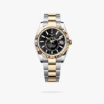 Rolex Sky Dweller 42 mm Oyster Fluted Bezel Bright black Dial 336933