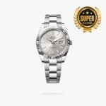 [Super Clone] Rolex Datejust 41 mm Oyster Fluted Bezel Silver Dial 126334