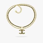 CHANEL CC Pearl Chocker Necklace
